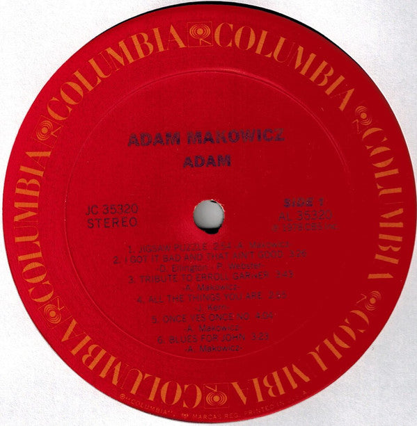 Adam Makowicz : Adam (LP, Album)