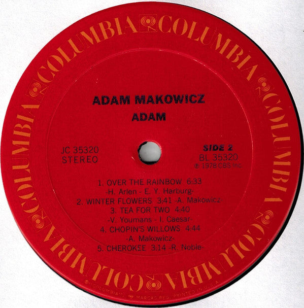 Adam Makowicz : Adam (LP, Album)