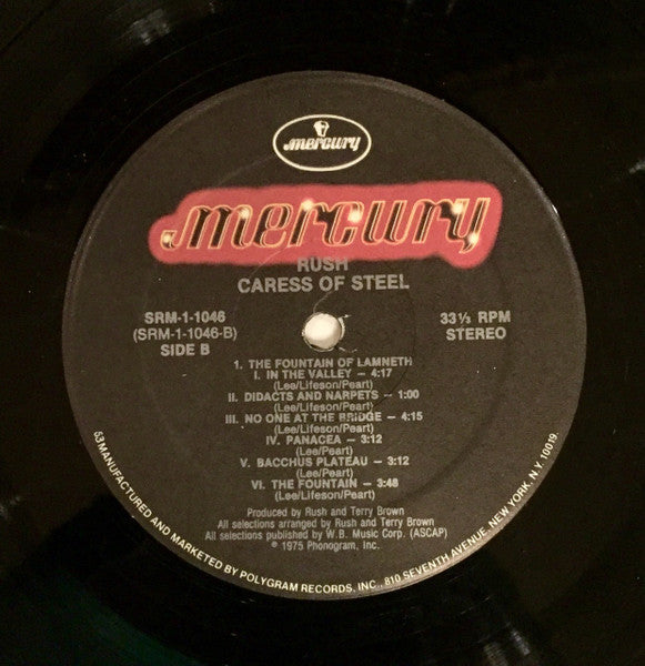 Rush : Caress Of Steel (LP, Album, RE, Gat)