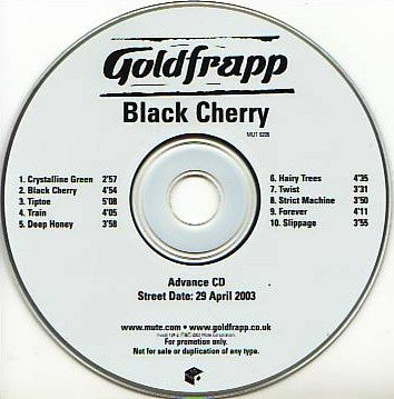 Goldfrapp : Black Cherry (CD, Album, Promo)