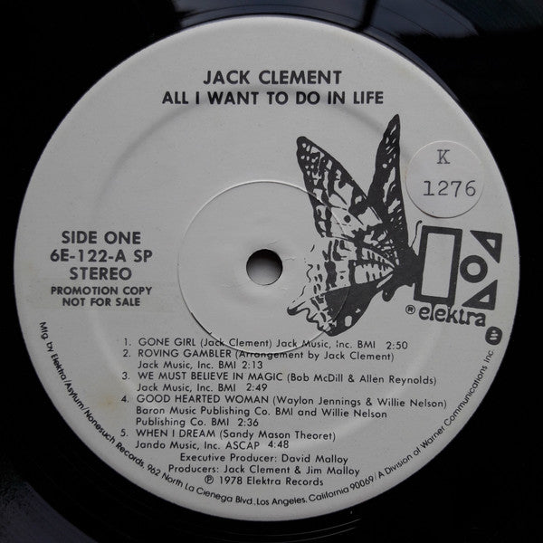 Jack Clement : All I Want To Do In Life (LP, Album, Promo, Spe)