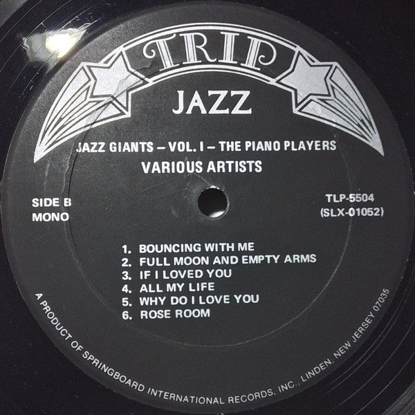 Various : Jazz Giants - The Piano Players Vol. I 1955 (LP, Album, Mono)