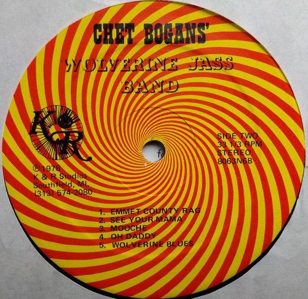 Chet Bogans' Wolverine Jass Band : Featuring Dixiebelle Volume I (LP)