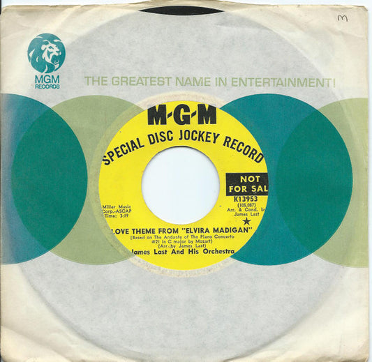 Orchester James Last : Love Theme From "Elvira Madigan"  (7", Single, Promo)