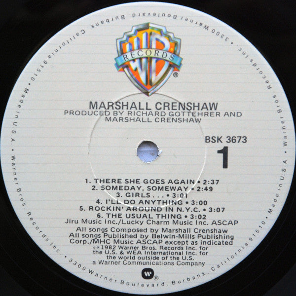 Marshall Crenshaw : Marshall Crenshaw (LP, Album, Los)