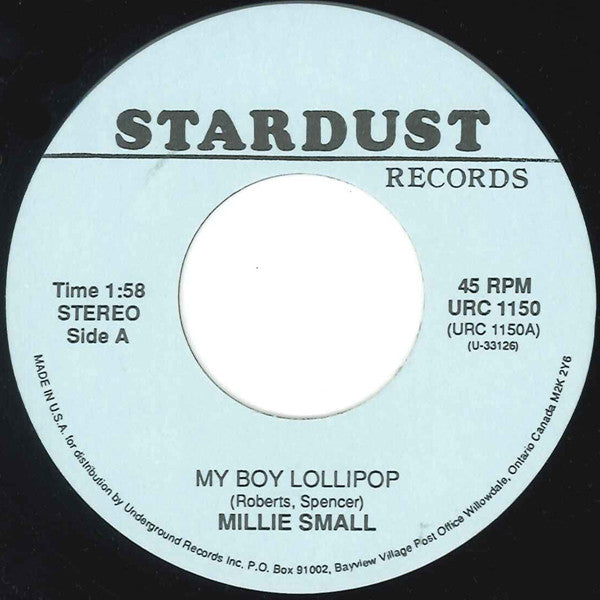 Millie Small : My Boy Lollipop / Sweet William (7", RE)