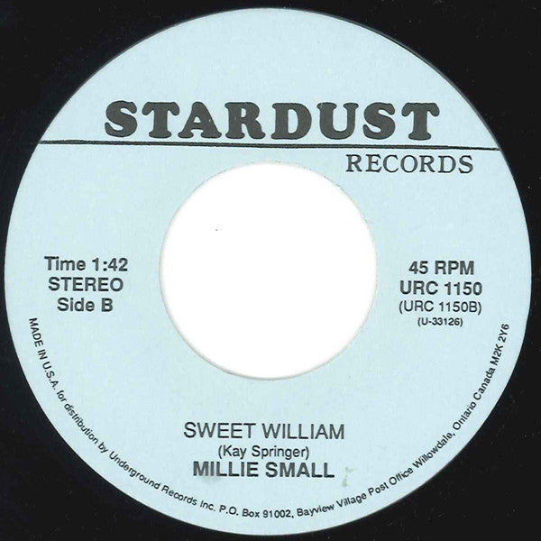 Millie Small : My Boy Lollipop / Sweet William (7", RE)
