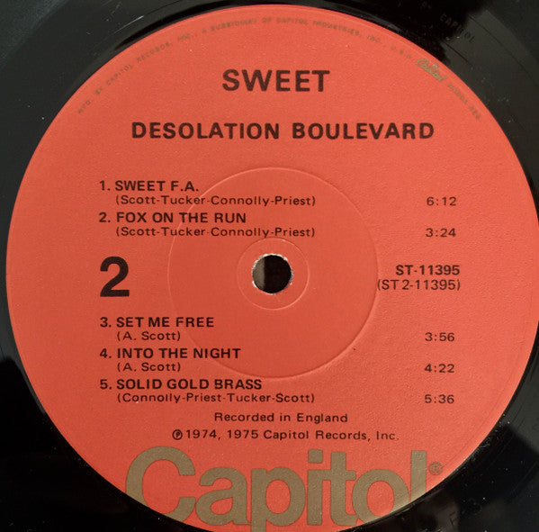 Sweet* : Desolation Boulevard (LP, Album, Los)