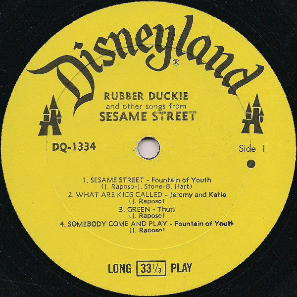 Various : Rubber Duckie And Other Songs From Sesame Street (LP, Album)