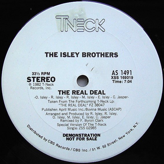 The Isley Brothers : The Real Deal (12", Promo)
