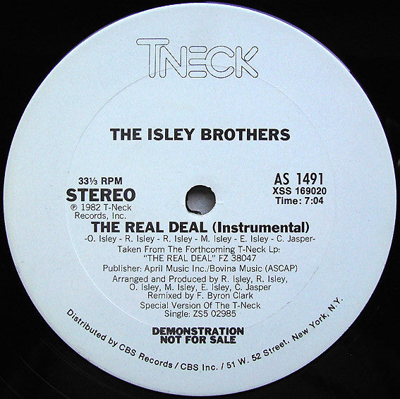 The Isley Brothers : The Real Deal (12", Promo)