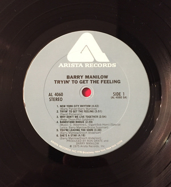 Barry Manilow : Tryin' To Get The Feeling (LP, Album, CTH)