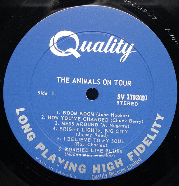 The Animals : The Animals On Tour (LP, Album)