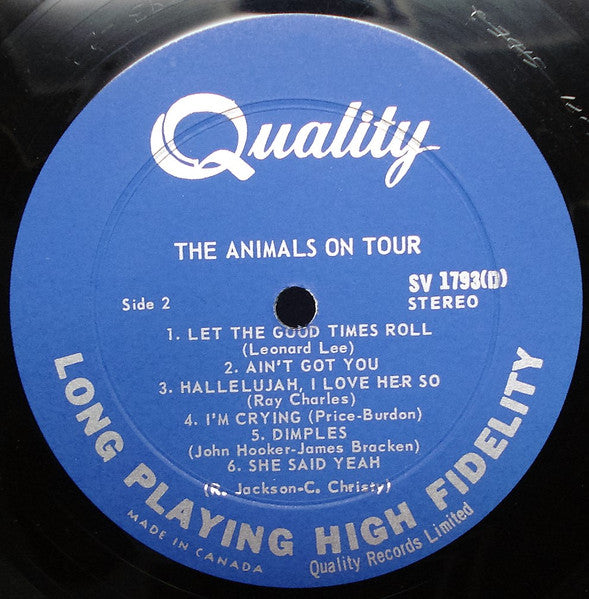The Animals : The Animals On Tour (LP, Album)