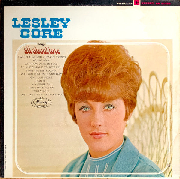 Lesley Gore : Sings All About Love (LP, Album)