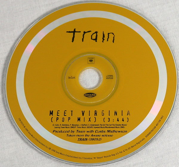 Train (2) : Meet Virginia (CD, Single, Promo)