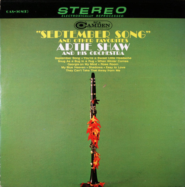 Artie Shaw And His Orchestra : "September Song" And Other Favorites (LP, Comp)