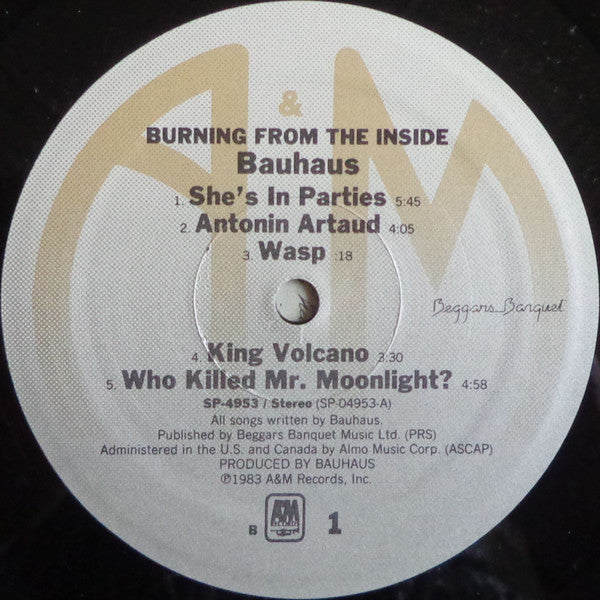 Bauhaus : Burning From The Inside (LP, Album, B -)