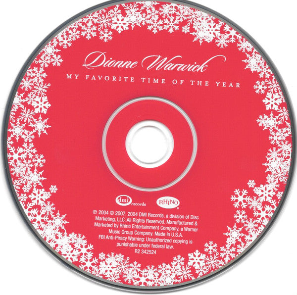 Dionne Warwick : My Favorite Time Of The Year (CD, Album)