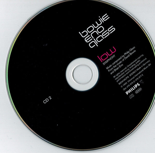 Philip Glass, David Bowie, Brian Eno : Heroes • Low Symphonies (From The Music Of David Bowie & Brian Eno) (CD, Album, RE + CD, Album, RE + Comp)
