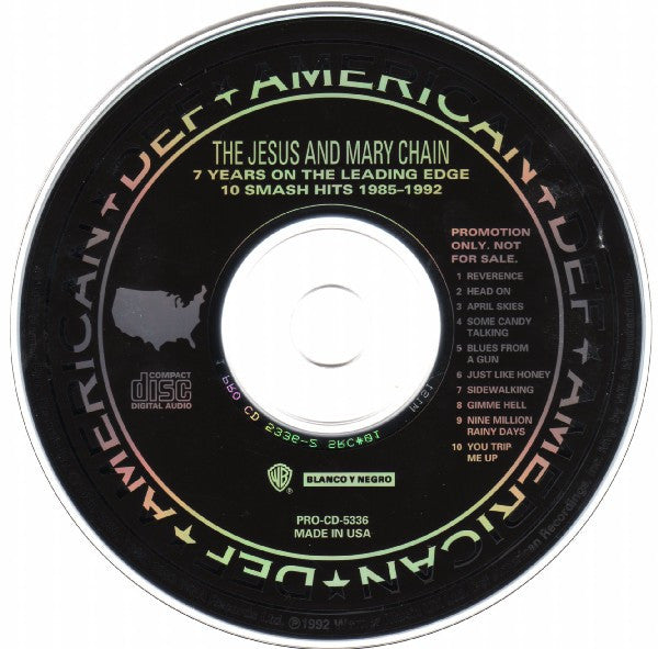 The Jesus And Mary Chain : 7 Years On The Leading Edge / 10 Smash Hits 1985 - 1992 (CD, Comp, Promo)