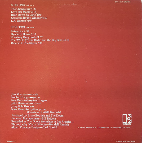 The Doors : L.A. Woman (LP, Album, RE)