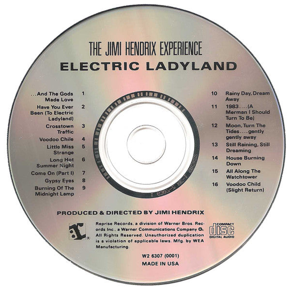 The Jimi Hendrix Experience : Electric Ladyland (CD, Album, Club, RE, RM)