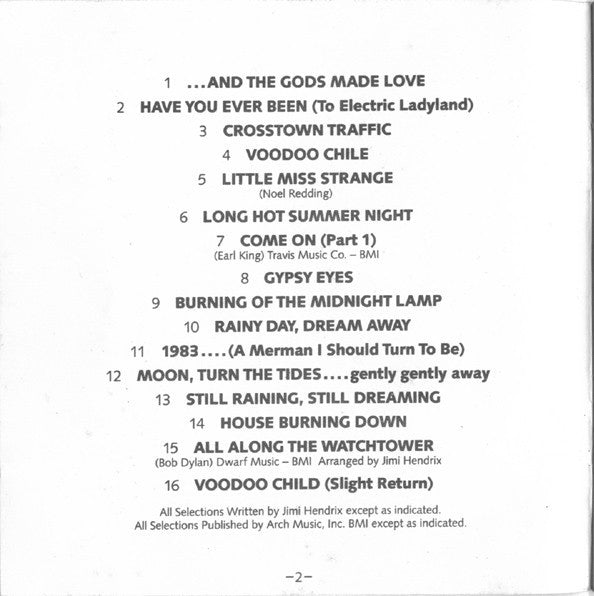 The Jimi Hendrix Experience : Electric Ladyland (CD, Album, Club, RE, RM)