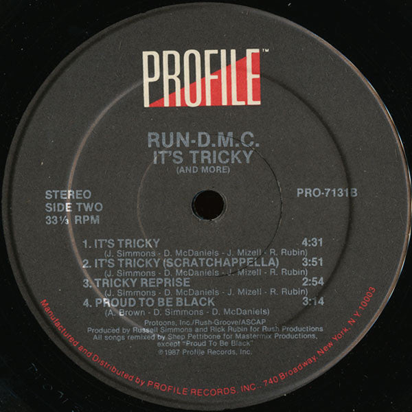 Run-DMC : It's Tricky (And More) (12", EP)