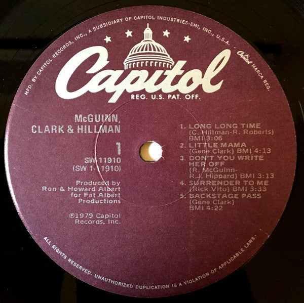 McGuinn, Clark & Hillman : McGuinn, Clark & Hillman (LP, Album, Jac)