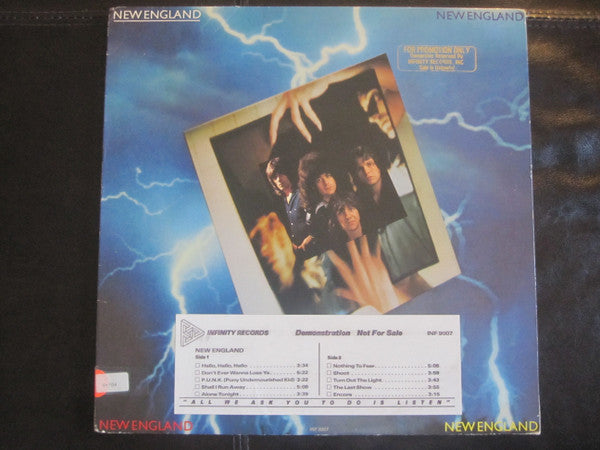 New England : New England (LP, Album, Pin)