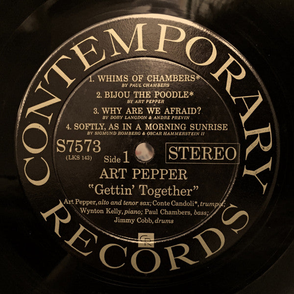 Art Pepper : Gettin' Together! (LP, Album)