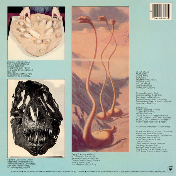 Blue Öyster Cult : Cultosaurus Erectus (LP, Album, Ter)