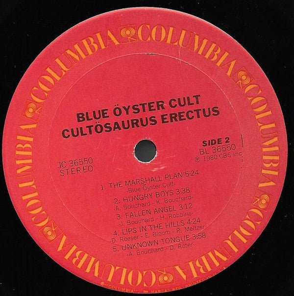 Blue Öyster Cult : Cultosaurus Erectus (LP, Album, Ter)
