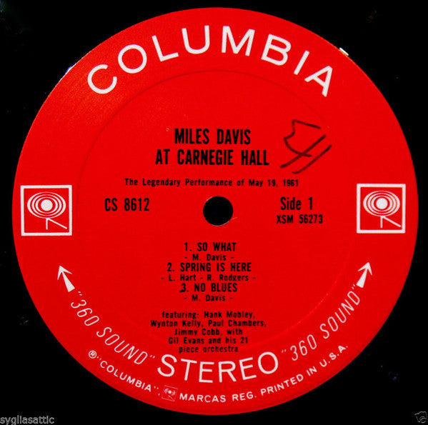 Miles Davis : Miles Davis At Carnegie Hall (LP, Album)