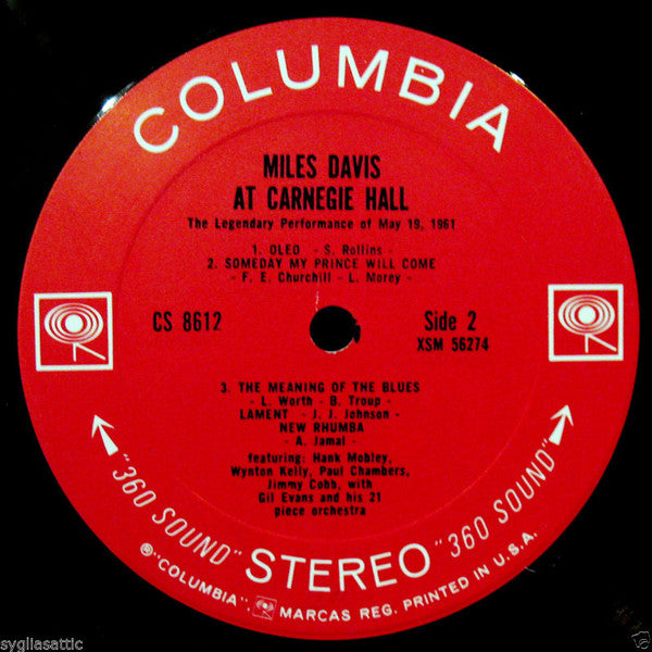 Miles Davis : Miles Davis At Carnegie Hall (LP, Album)