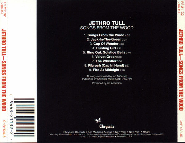 Jethro Tull : Songs From The Wood (CD, Album, RE)
