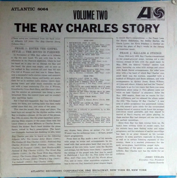 Ray Charles : The Ray Charles Story Volume Two (LP, Comp, Mono)