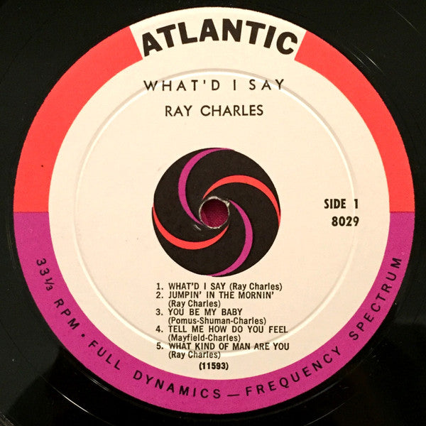 Ray Charles : What'd I Say (LP, Album, Mono, RP, Bul)