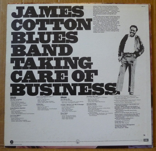 The James Cotton Blues Band : Taking Care Of Business (LP, Album, RE)