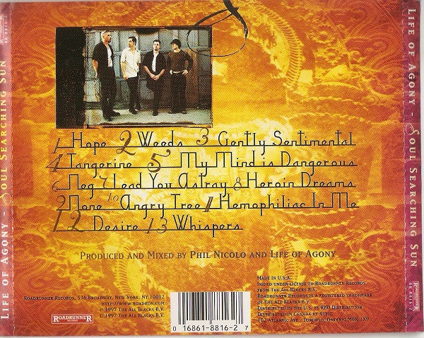 Life Of Agony : Soul Searching Sun (CD, Album, Ltd, Hid)