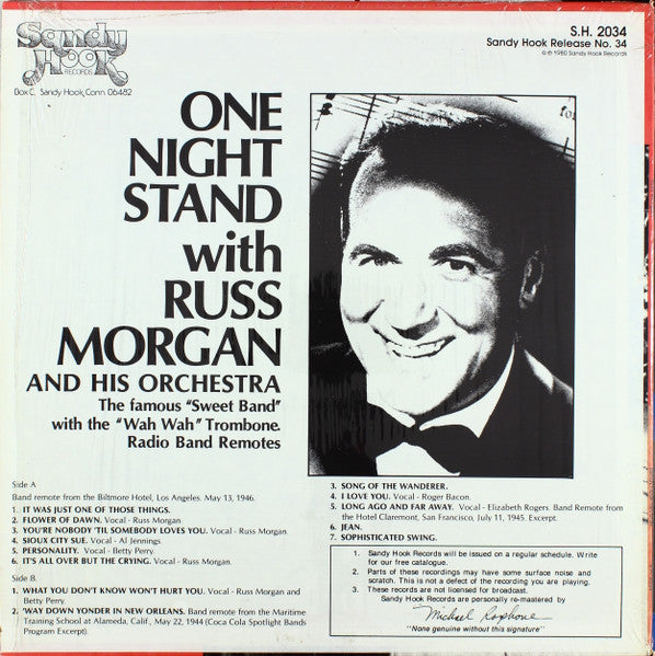 Russ Morgan And His Orchestra : One Night Stand (LP)
