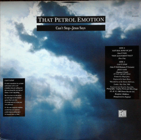 That Petrol Emotion : Natural Kind Of Joy (12", Maxi)