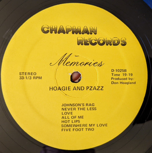 Hoagie And Pzazz : Memories (LP, Album)