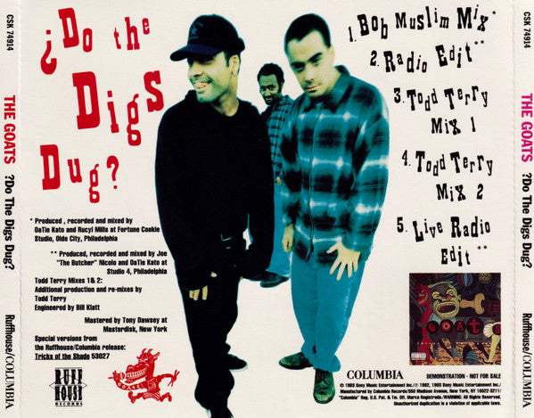 The Goats : ¿Do The Digs Dug? (CD, Single, Promo)