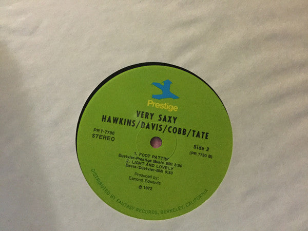 Eddie "Lockjaw" Davis / Buddy Tate / Coleman Hawkins / Arnett Cobb : Very Saxy! (LP, Album)