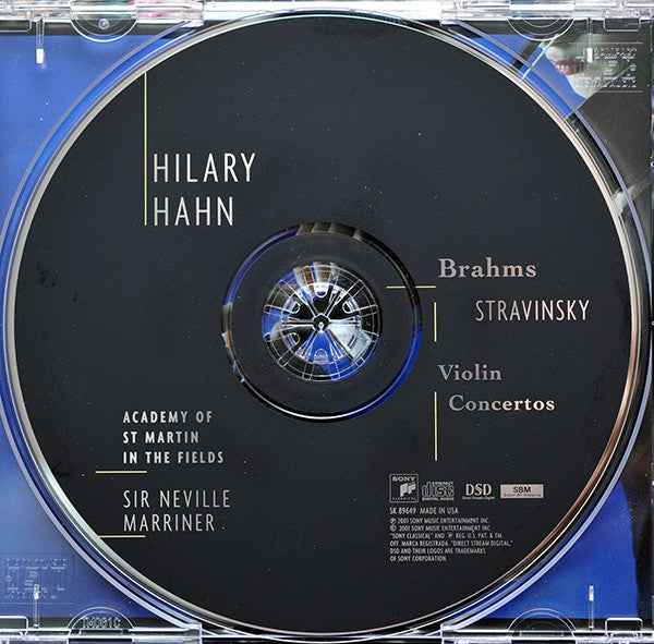 Hilary Hahn, The Academy Of St. Martin-in-the-Fields, Sir Neville Marriner - Johannes Brahms / Igor Stravinsky : Violin Concertos (CD, DSD)