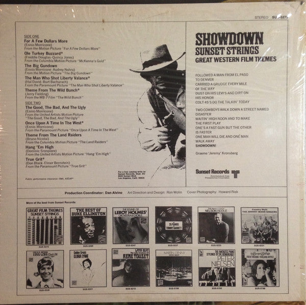 The Sunset Strings : Showdown - Great Western Film Themes (LP, Album)