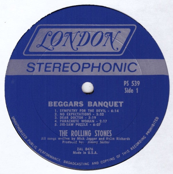 Rolling Stones* : Beggars Banquet (LP, Album, Gat)