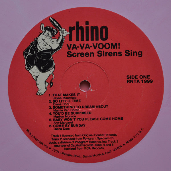 Various : Va-Va-Voom! Screen Sirens Sing! (2xLP, Comp, S/Edition, Pin)